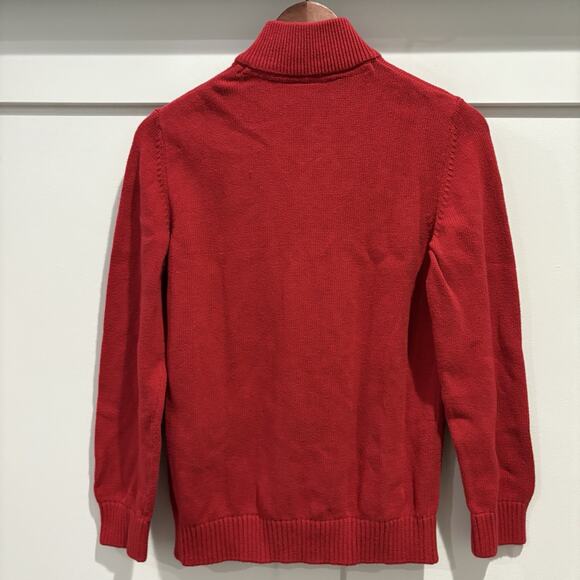 THE CHILDRENS PLACE Sweater Boys XL 14 Red Fair Isle Mock Neck Long Sleeve - Picture 7 of 10